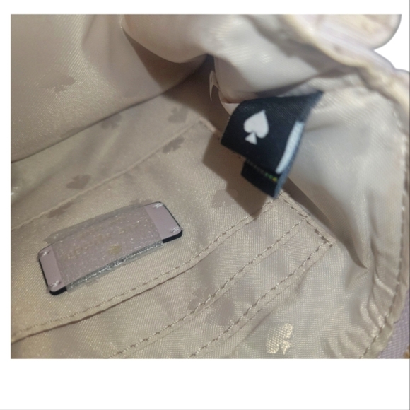 Kate Spade NY Chelsea Nylon Lilac Moon Wristlet Bag Pouch - Picture 6 of 8